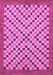 Checkered Purple Modern Rug, abs1445pur