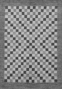 Checkered Gray Modern Rug, abs1445gry