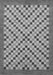 Checkered Gray Modern Rug, abs1445gry