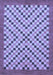 Checkered Blue Modern Rug, abs1445blu