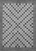 Machine Washable Checkered Gray Modern Rug, wshabs1445gry