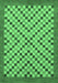 Machine Washable Checkered Emerald Green Modern Area Rugs, wshabs1445emgrn