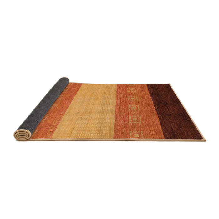 Sideview of Abstract Red Modern Rug, abs1446