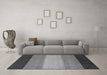 Machine Washable Abstract Gray Modern Rug in a Living Room,, wshabs1446gry