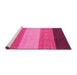 Sideview of Machine Washable Abstract Pink Modern Rug, wshabs1446pnk