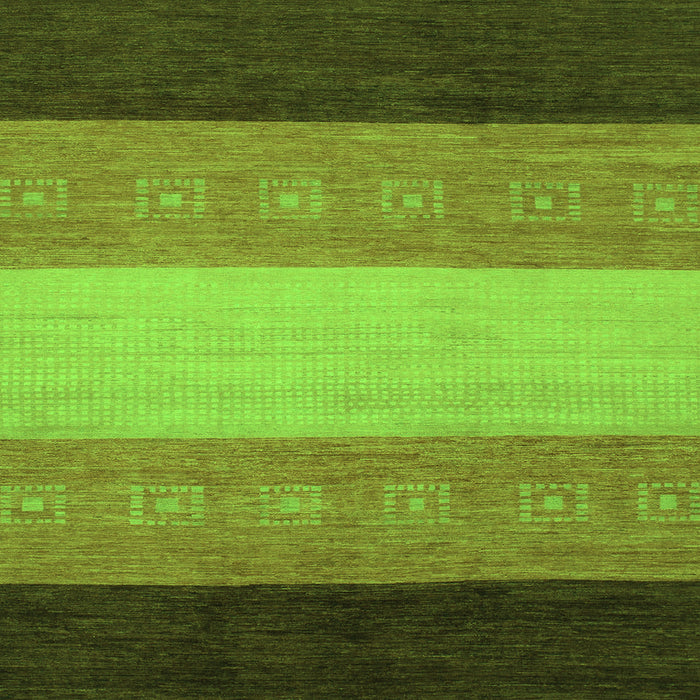 Square Abstract Green Modern Rug, abs1446grn