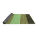 Sideview of Abstract Turquoise Modern Rug, abs1446turq