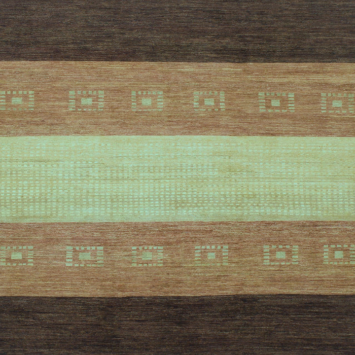 Square Machine Washable Abstract Light Blue Modern Rug, wshabs1446lblu