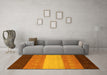 Machine Washable Abstract Yellow Modern Rug in a Living Room, wshabs1446yw