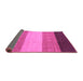 Sideview of Abstract Purple Modern Rug, abs1446pur