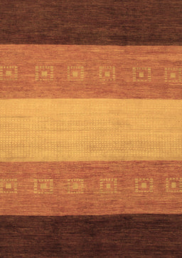Abstract Brown Modern Rug, abs1446brn