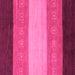 Square Abstract Pink Modern Rug, abs1446pnk