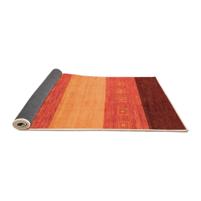 Sideview of Abstract Orange Modern Rug, abs1446org