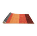 Sideview of Abstract Orange Modern Rug, abs1446org