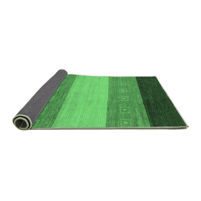 Sideview of Abstract Emerald Green Modern Rug, abs1446emgrn
