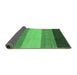 Sideview of Abstract Emerald Green Modern Rug, abs1446emgrn