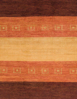 Machine Washable Abstract Tomato Red Rug, wshabs1446