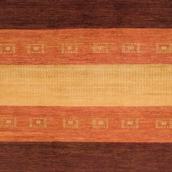 Square Machine Washable Abstract Tomato Red Rug, wshabs1446