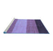 Sideview of Machine Washable Abstract Blue Modern Rug, wshabs1446blu