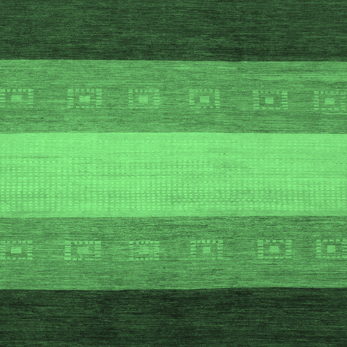 Square Abstract Emerald Green Modern Rug, abs1446emgrn