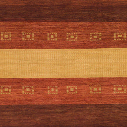 Square Abstract Red Modern Rug, abs1447