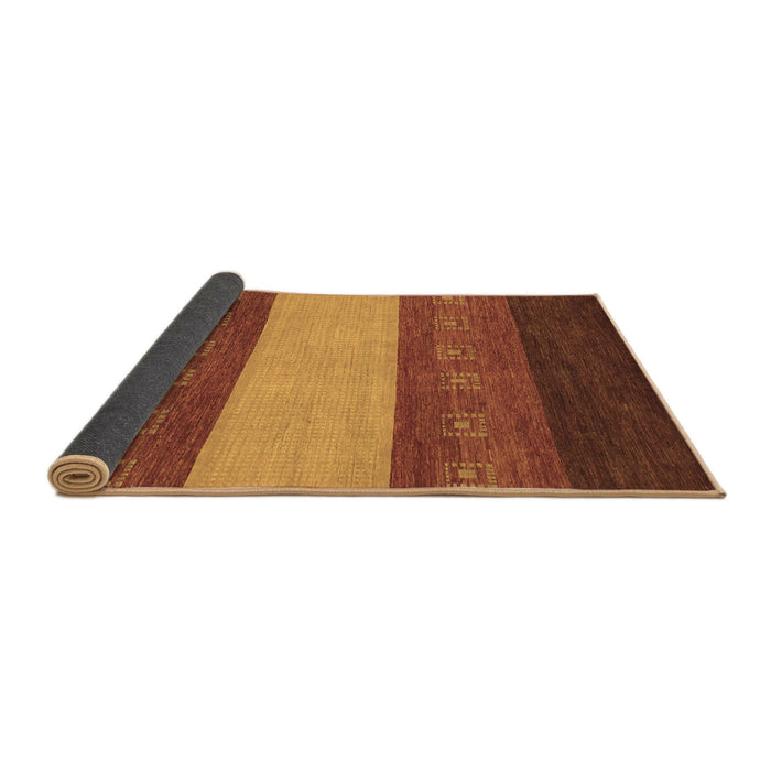 Sideview of Abstract Brown Modern Rug, abs1447brn