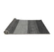 Sideview of Abstract Gray Modern Rug, abs1447gry