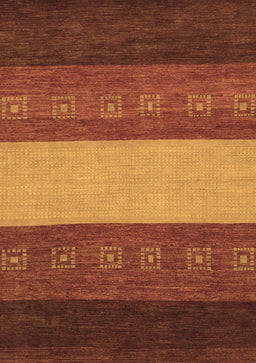 Abstract Brown Modern Rug, abs1447brn