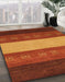 Machine Washable Abstract Tomato Red Rug in a Family Room, wshabs1447