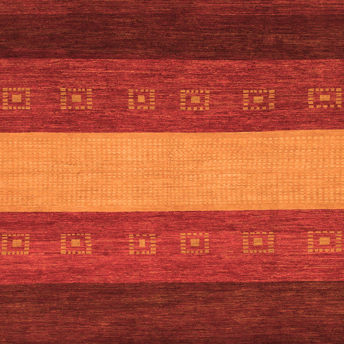 Square Abstract Orange Modern Rug, abs1447org