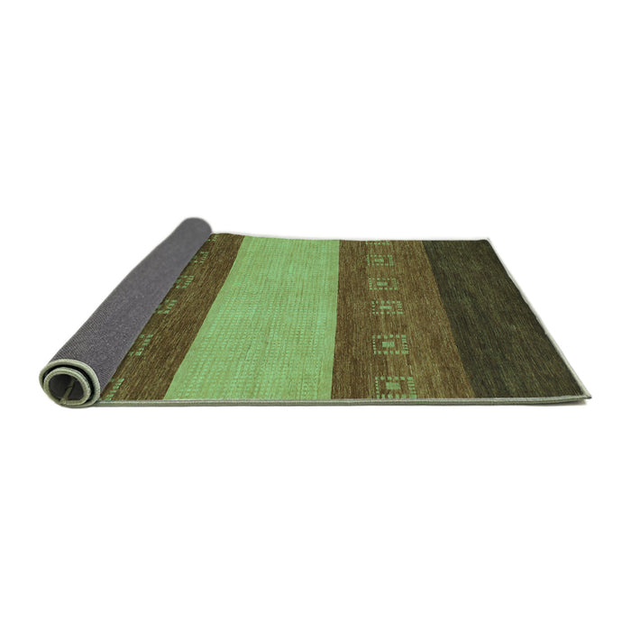 Sideview of Abstract Turquoise Modern Rug, abs1447turq