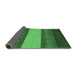 Sideview of Abstract Emerald Green Modern Rug, abs1447emgrn