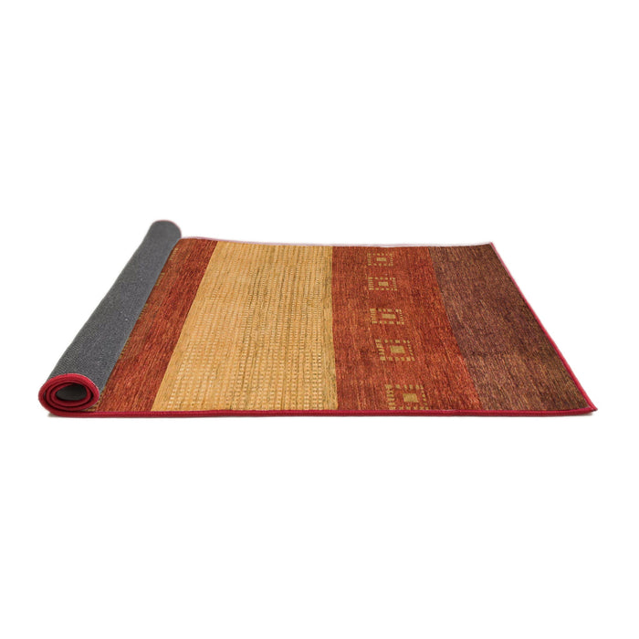 Sideview of Abstract Red Modern Rug, abs1448