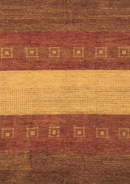 Abstract Brown Modern Rug, abs1448brn
