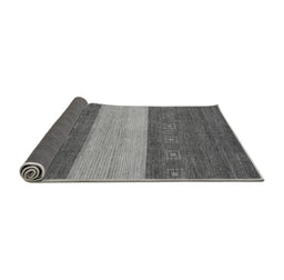 Sideview of Abstract Gray Modern Rug, abs1448gry