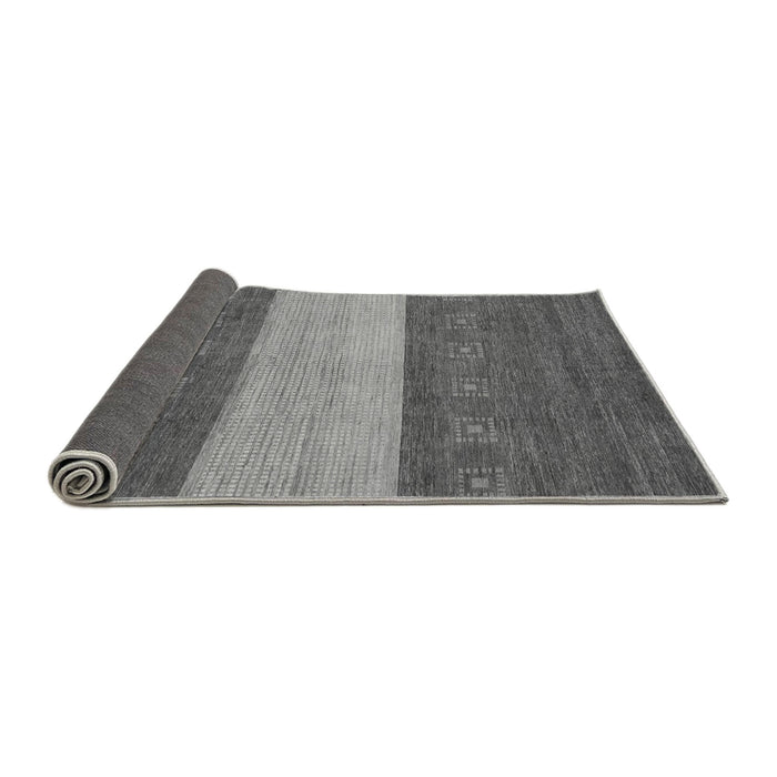 Sideview of Abstract Gray Modern Rug, abs1448gry
