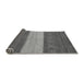 Sideview of Abstract Gray Modern Rug, abs1448gry