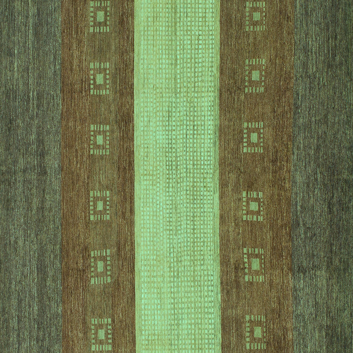 Square Machine Washable Abstract Turquoise Modern Area Rugs, wshabs1448turq