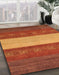 Abstract Red Modern Rug in Family Room, abs1448