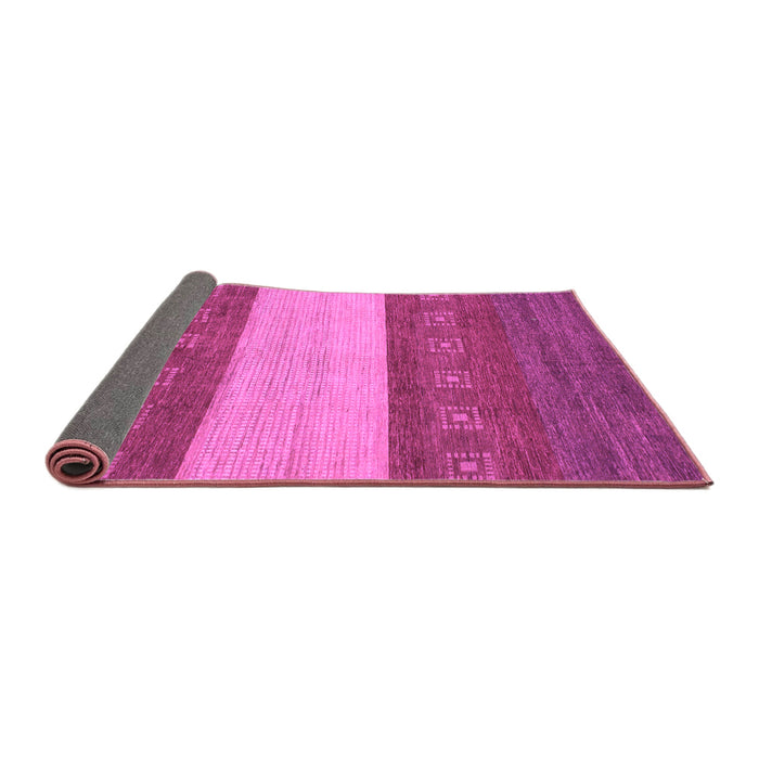 Sideview of Abstract Purple Modern Rug, abs1448pur