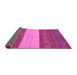 Sideview of Abstract Purple Modern Rug, abs1448pur