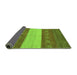 Sideview of Abstract Green Modern Rug, abs1448grn