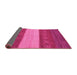 Sideview of Abstract Pink Modern Rug, abs1448pnk