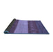 Sideview of Abstract Blue Modern Rug, abs1448blu