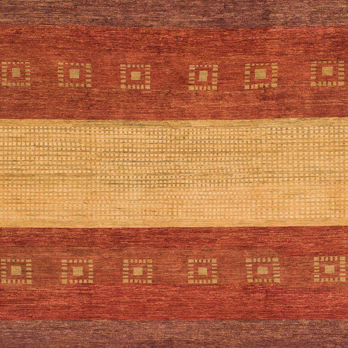 Machine Washable Abstract Red Rug, wshabs1448