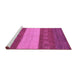 Sideview of Machine Washable Abstract Purple Modern Area Rugs, wshabs1448pur