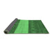 Sideview of Abstract Emerald Green Modern Rug, abs1448emgrn