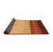 Sideview of Abstract Red Modern Rug, abs1449