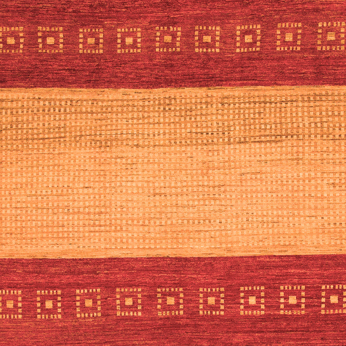Machine Washable Abstract Orange Modern Area Rugs, wshabs1449org