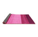 Sideview of Abstract Pink Modern Rug, abs1449pnk